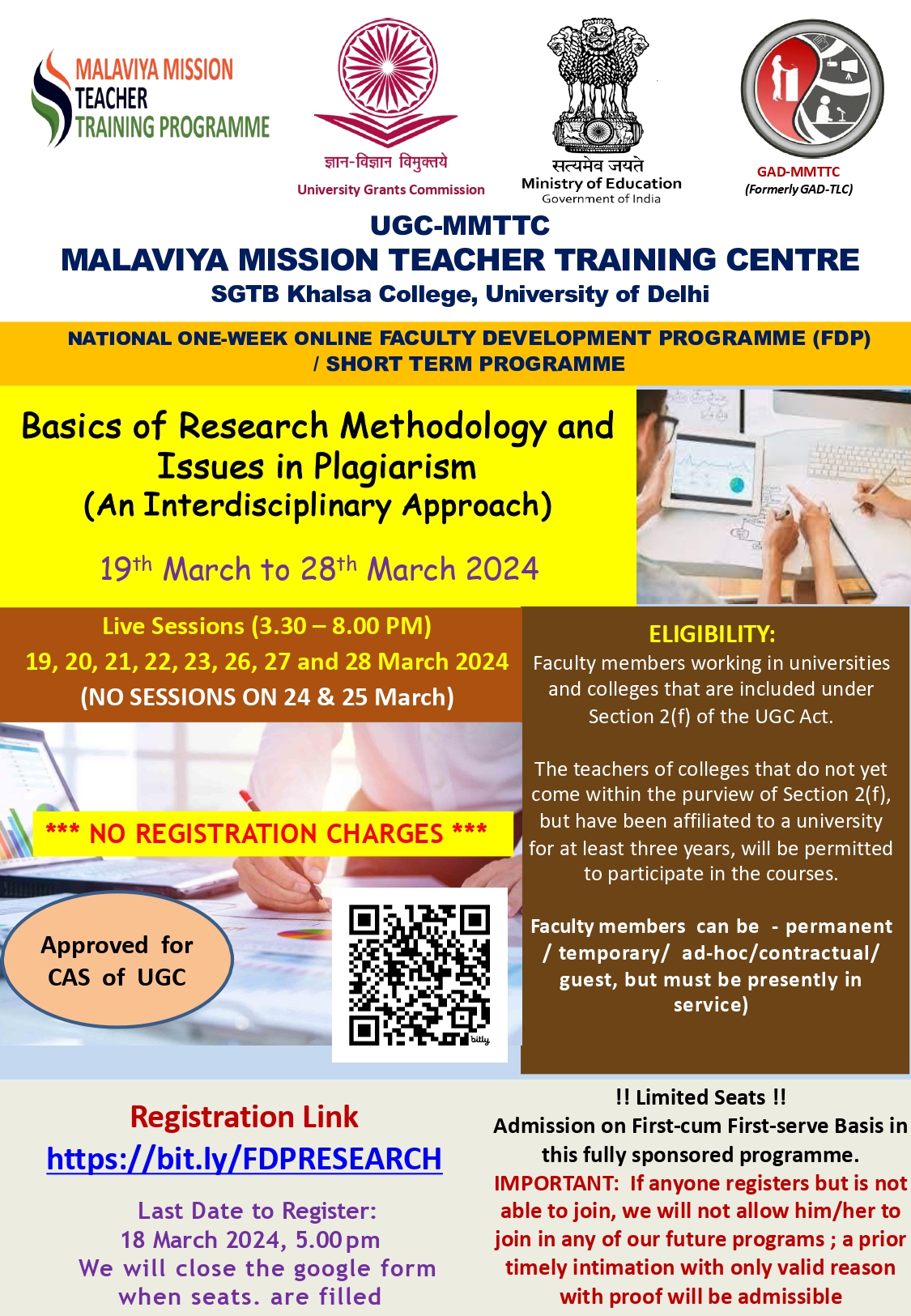 Course Image OFDP- Basics of Research Methodology and Issues in Plagiarism (An Interdisciplinary Approach)