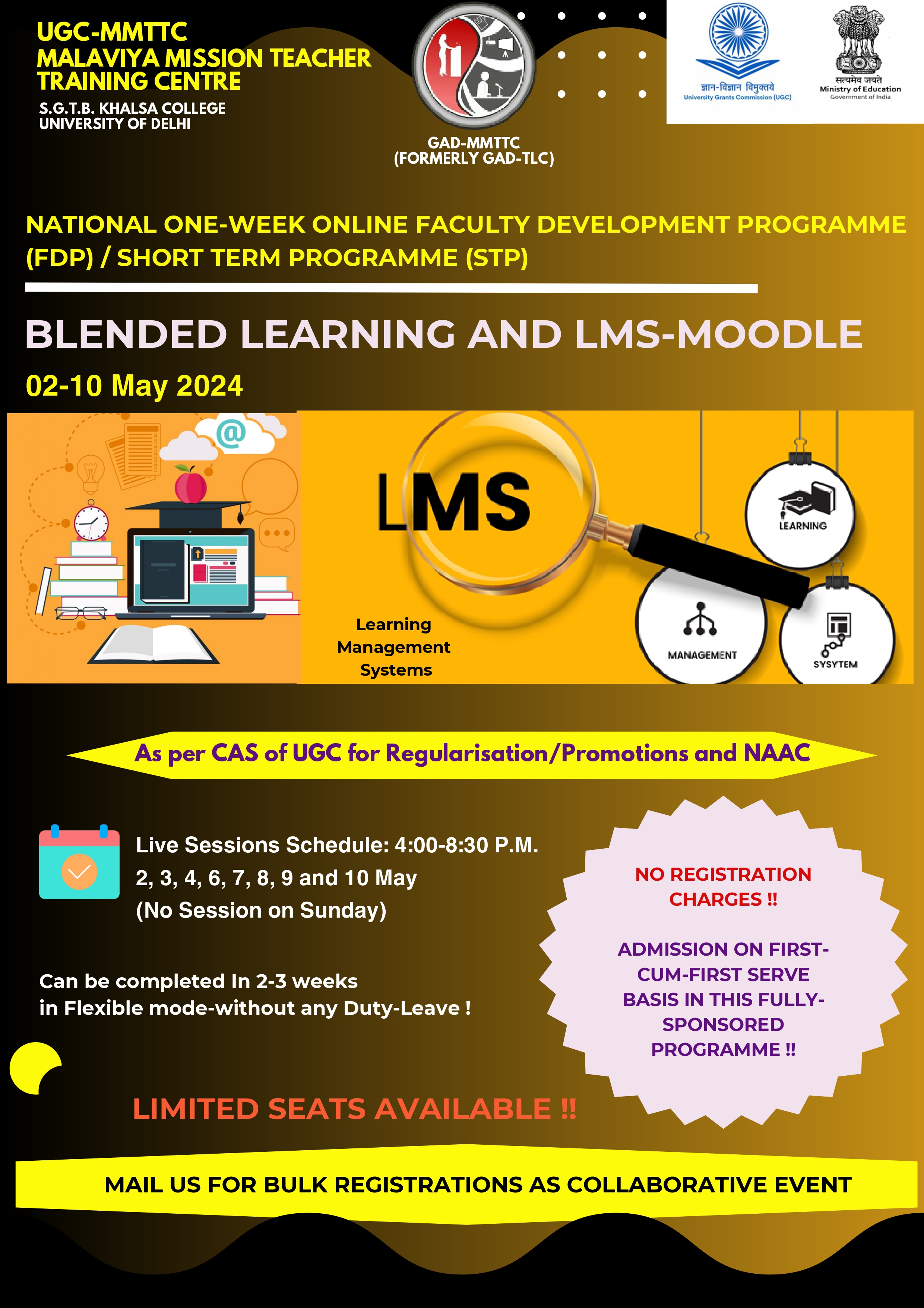Course Image FDP/STP-002: BLENDED LEARNING AND LMS-MOODLE