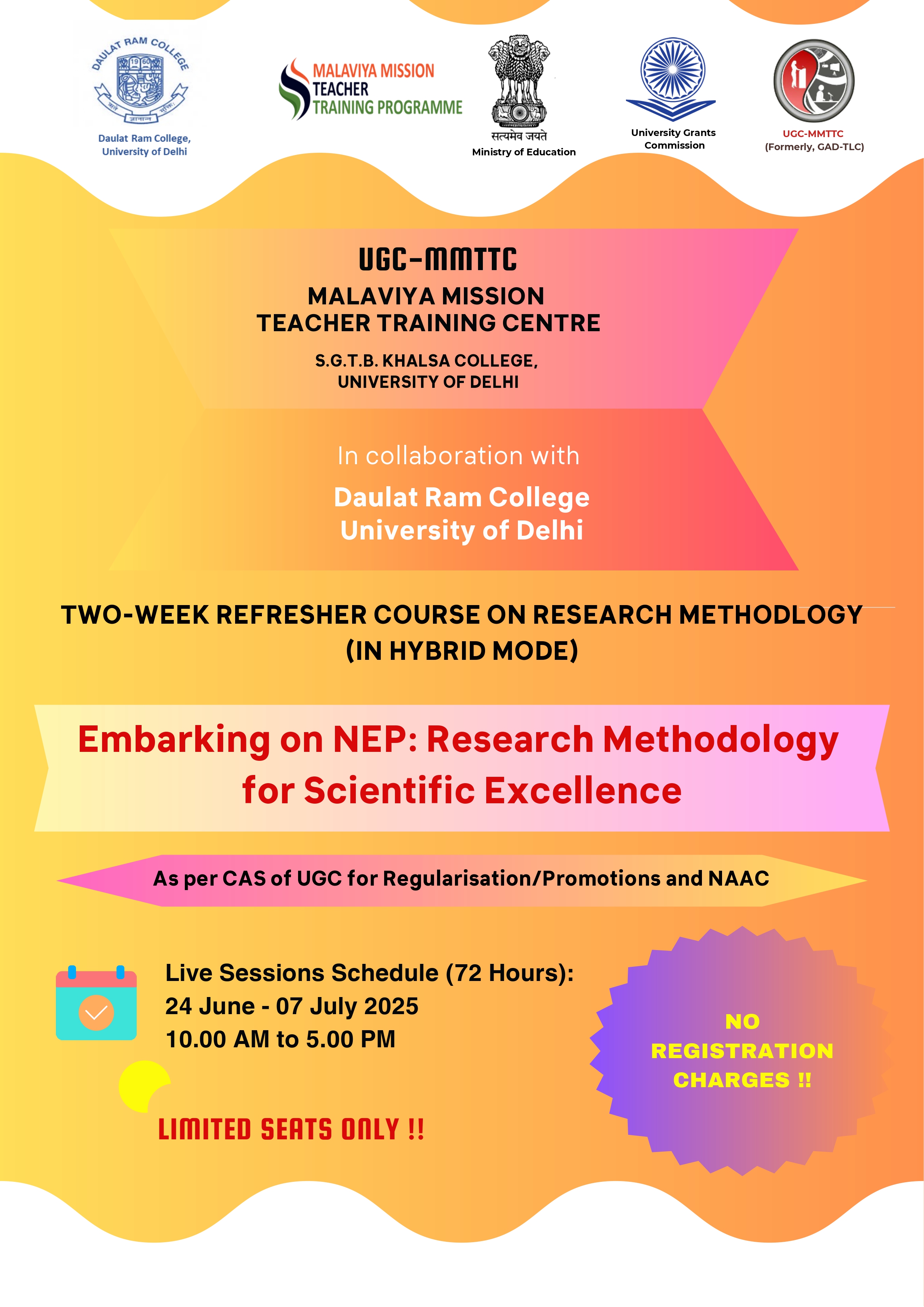 Course Image DRC-007: Embarking on NEP: Research Methodology for Scientific Excellence