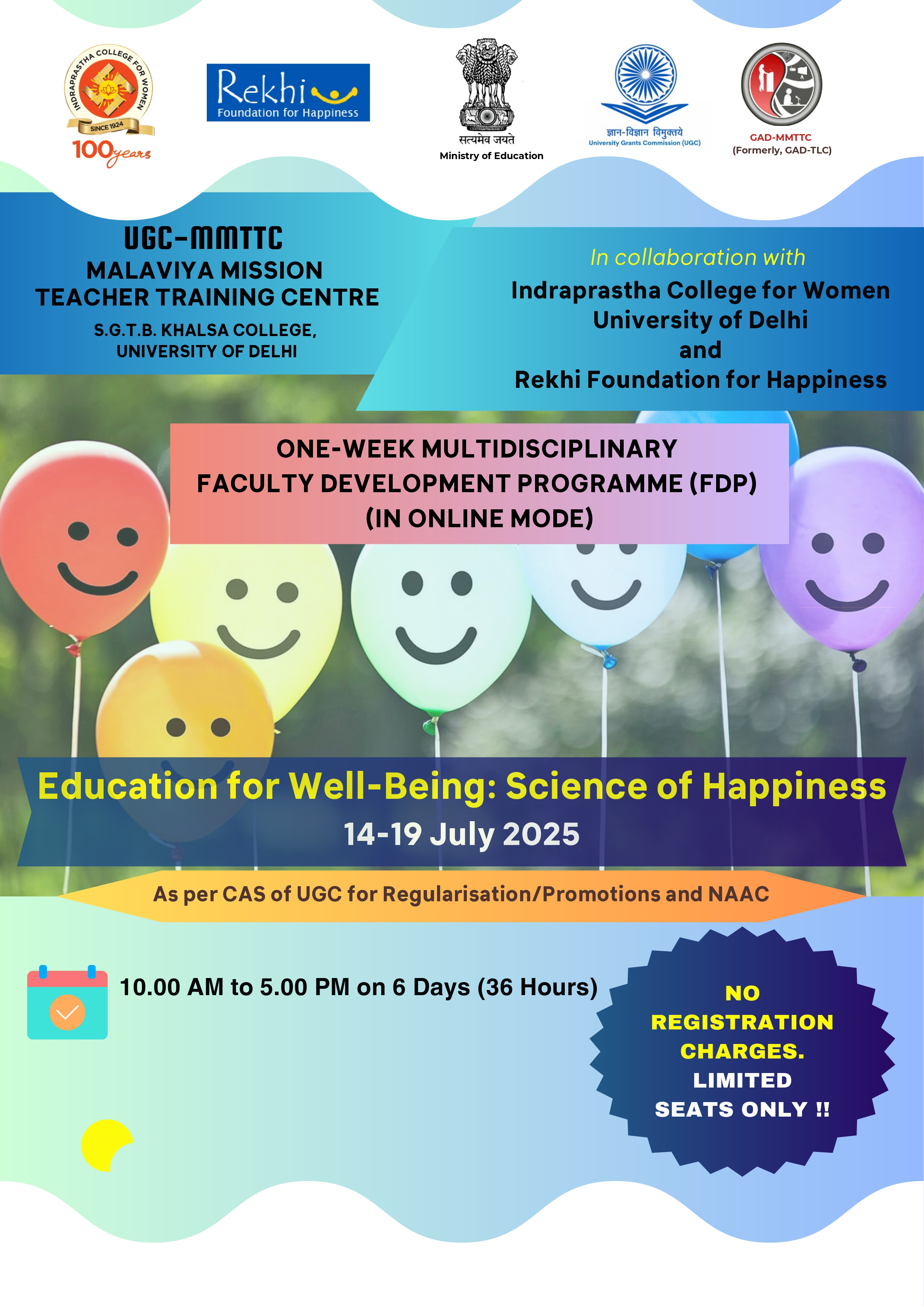 Course Image OFDP-15: Education for Well-Being: Science of Happiness