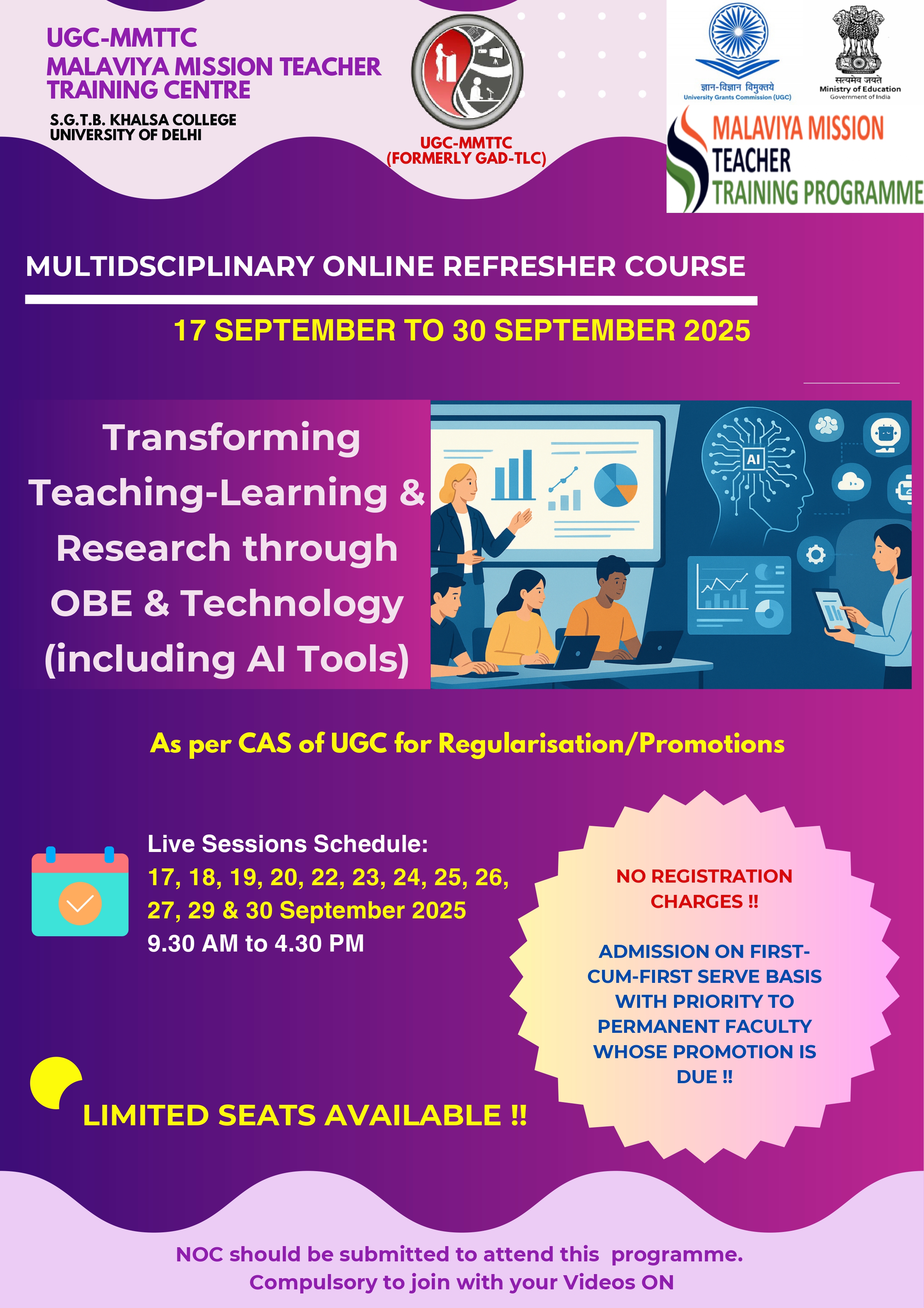 Course Image ORC-007: Transforming Teaching-Learning & Research through OBE & Technology (including AI Tools)