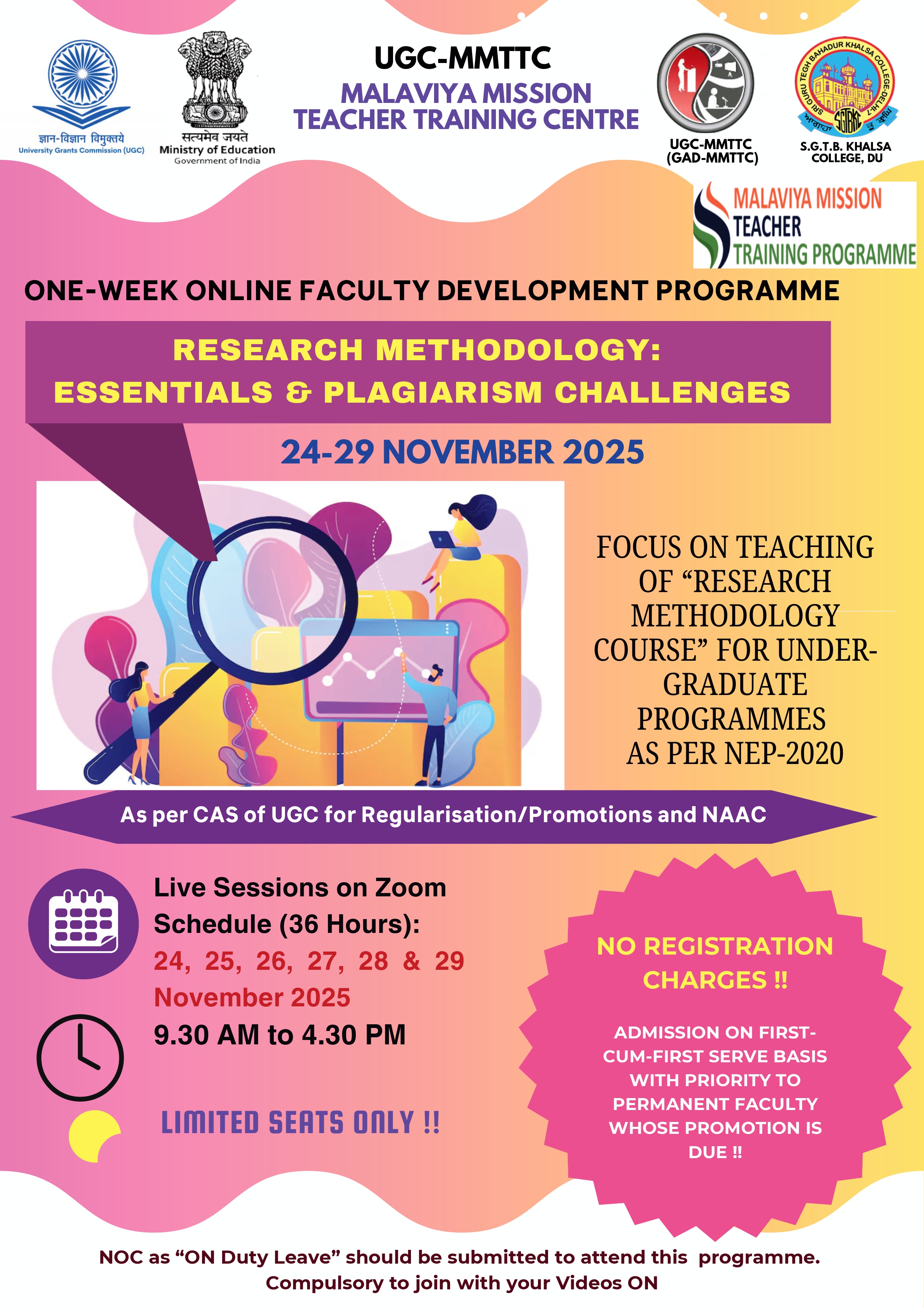 Course Image FDP/STP-12: RESEARCH METHODOLOGY: ESSENTIALS & PLAGIARISM CHALLENGES