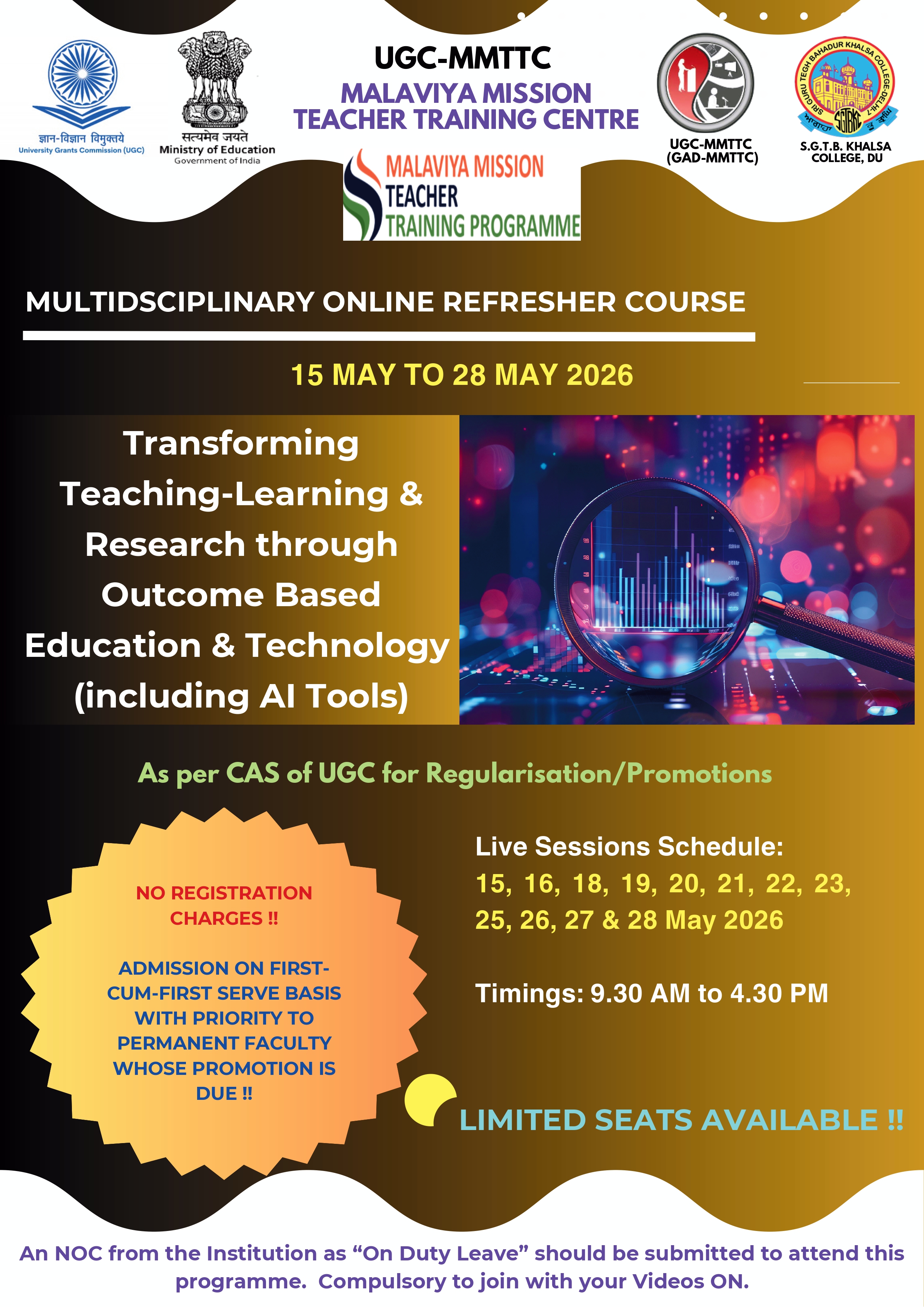 Course Image RC-001: Transforming Teaching-Learning & Research through Outcome Based Education & Technology (including AI Tools)
